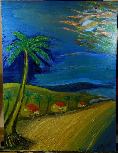 Oil Paint on illustration board 15 inches X 20 inches - Picture 2 of 2