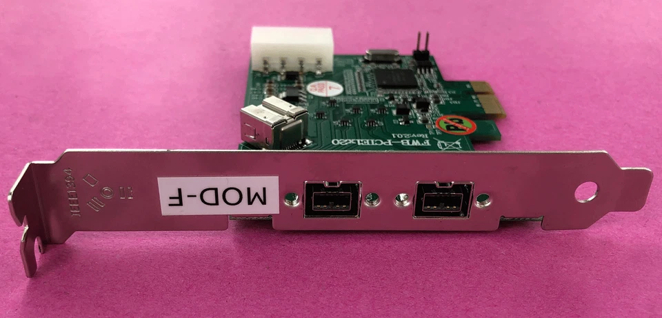 3-Port Firewire 800 IEEE-1394b PCI Express FWB-PCIE1x20 Frame Grabber Image 1394 - Image 2 of 4