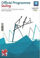 BEN AINSLIE LONDON 2012 OLYMPIC SAILING PROGRAMME VERY RARE