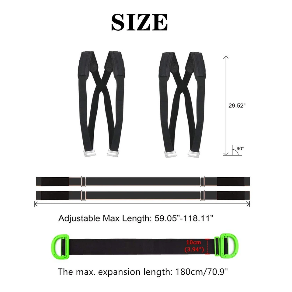 Tragegurte Umzug 2 Personen Tragegurt Transportgurt Schwerlast Möbelgurt Hebe... - Bild 2 von 4