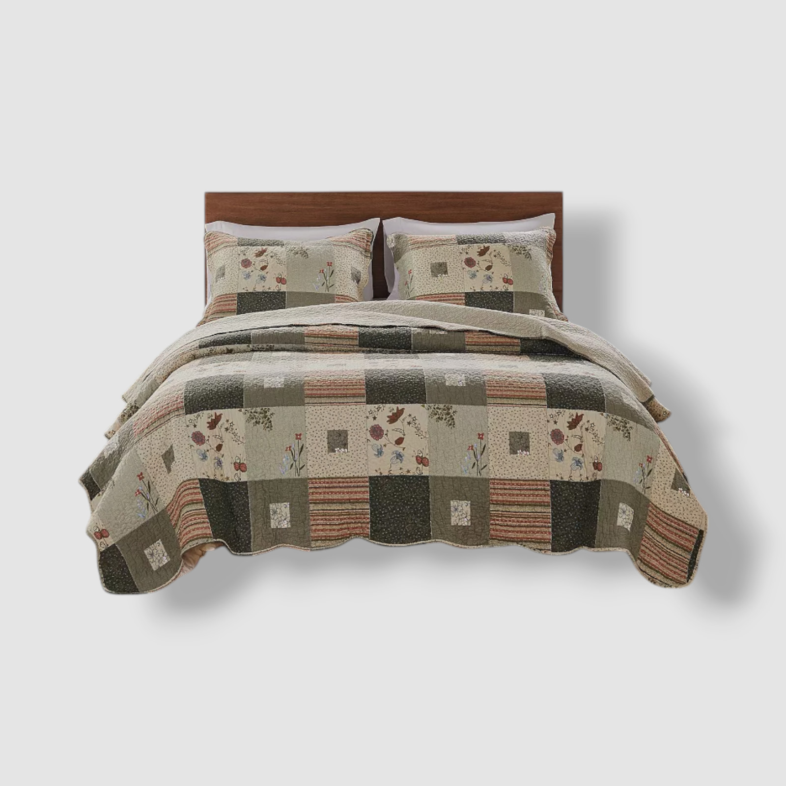 Greenland Home Fashions Green Sedona Desert Beauty Reversibl