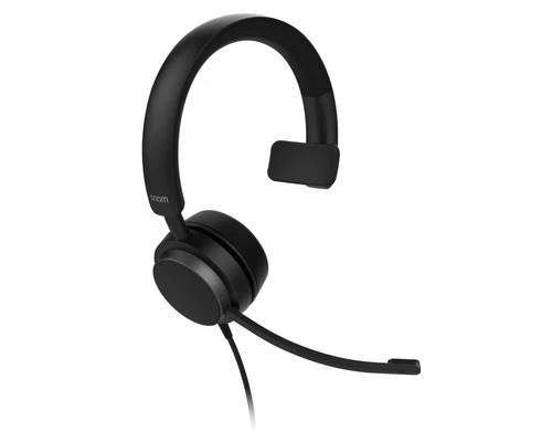 A310M Casque Filaire Monaural HD Microphone Rotatif 270° Noir