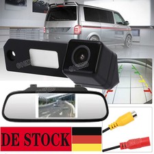 4.3" Rückspiegel Monitor mit Rückfahrkamera Einparkhilfe für VW T5 T6 Golf Caddy