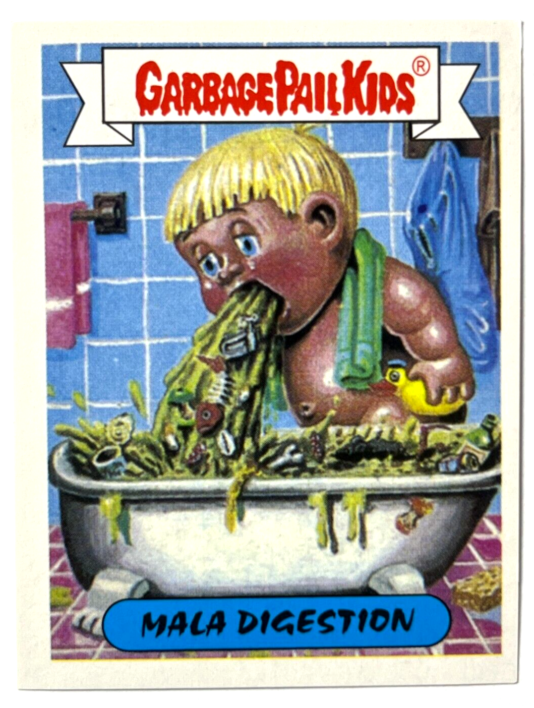 1988 GARBAGE PAIL KIDS Sticker Reedition #067 TUB´O LARS Peru Edition