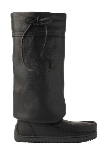 Manitobah Mukluks Mesa Mens Size 8 Black Suede Fur Inside Winter Snow Boots Manitobah Mukluks Mesa Black Suede Waterproof Winter Boots  main image 4