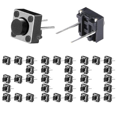 200pcs Tact Button Schalter 6x6x5mm PCB Momentary Tactile Tact Push Button Switc