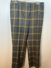 CARLISLE WOMENS Sz 12 WOOL PANT PLAID