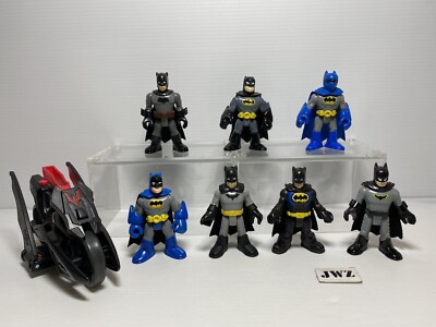 Fisher Price Imaginext - DC Batman Figuren + Motorrad - Konvolut - Restposten x7