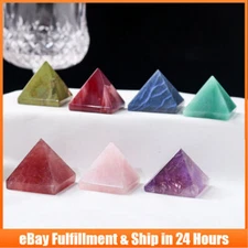 Natural Gemstone Quartz Crystal Point Tower Chakra Healing Energy Pyramid Stone