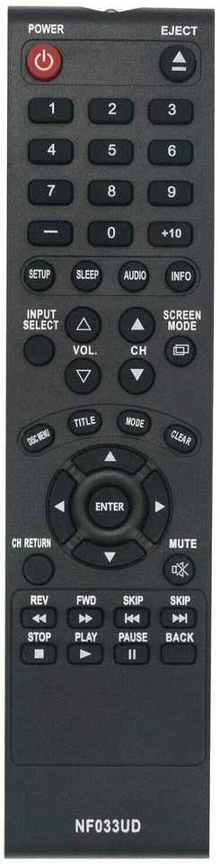 New Remote for Emerson/Sylvania TV LD190EM2 LD260EM2 LD320EM2 LD190SS2 LD195SSX - Image 3 of 4