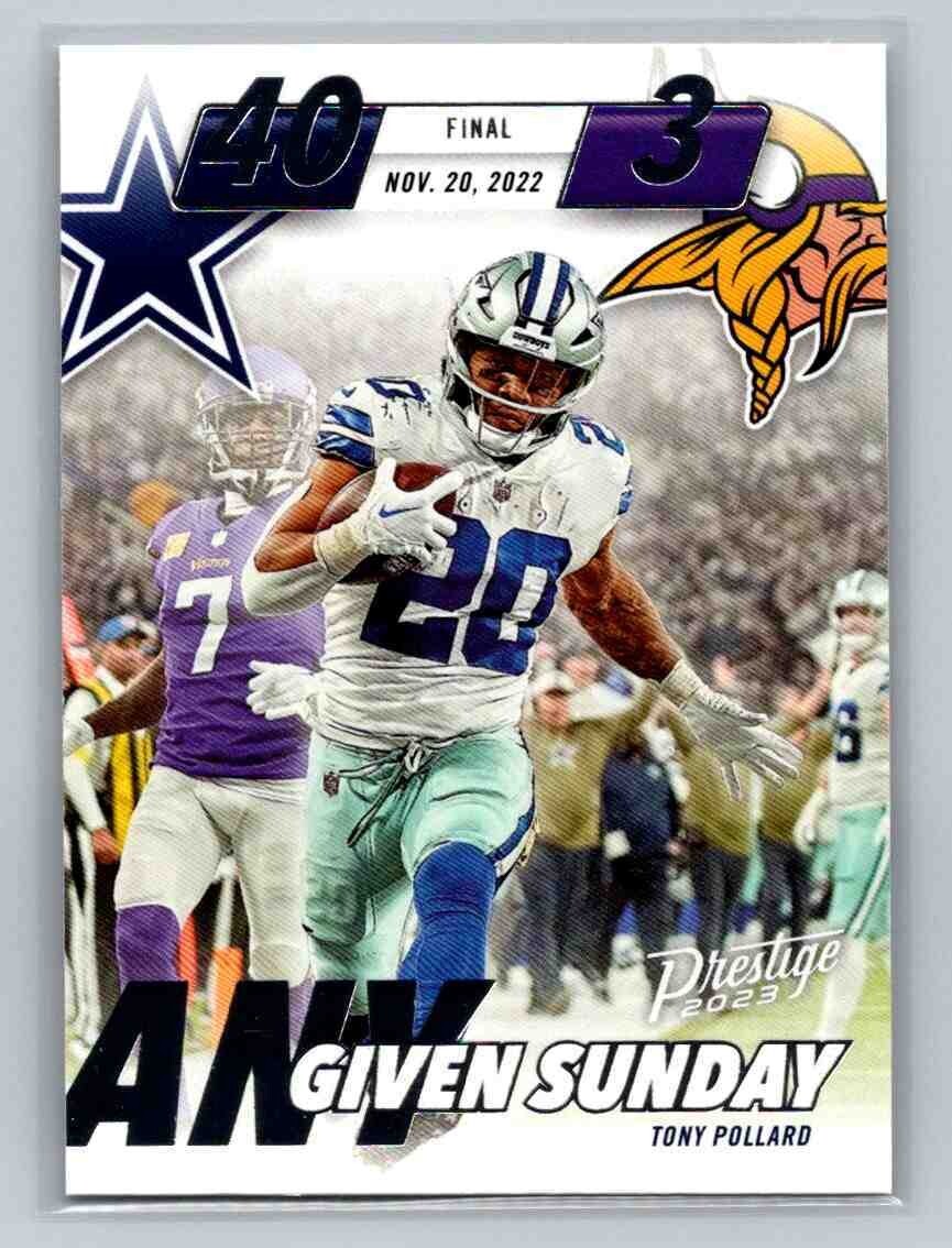 2023 PANINI PRESTIGE TONY POLLARD #AGS-11 ANY GIVEN SUNDAY DALLAS COWBOYS