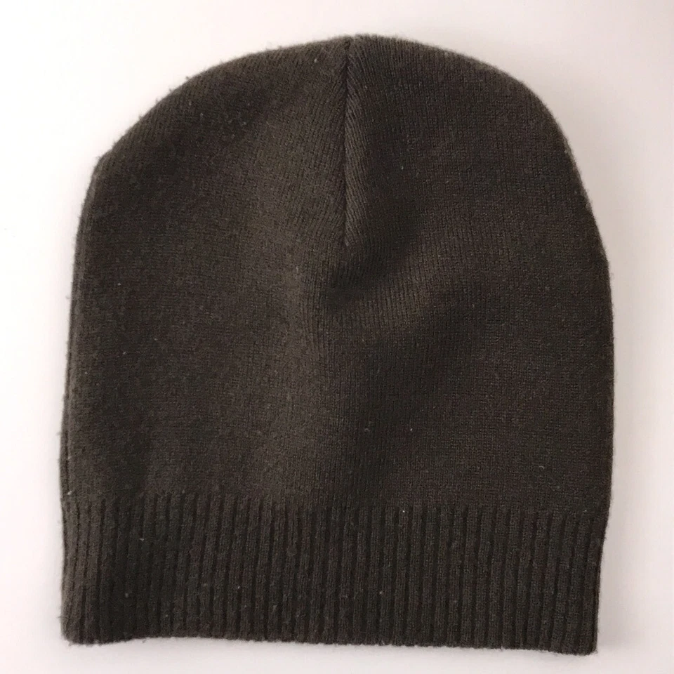 Timberland Marrón Oscuro Invierno Sombrero Acanalado Puño Logo en la parte delantera Foto 2 de 4