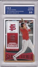 AARON JUDGE ROOKIE CARD 2015 Contenders Baseball NEW YORK YANKEES GEM MINT 10 RC
