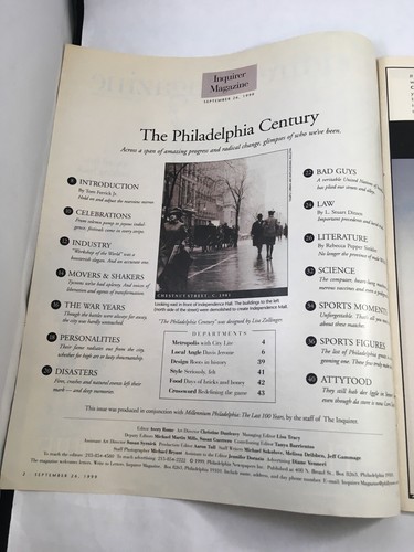 Philadelphia Inquirer Magazine Set of 2 September 1999 & 2002 9.11 & History - Picture 10 of 12