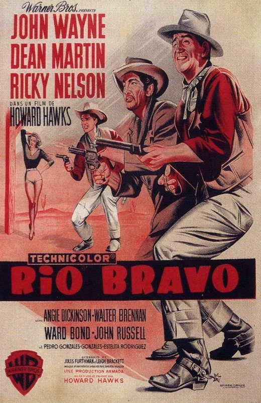RIO BRAVO Movie POSTER 11 x 17 John Wayne, Dean Martin, Ricky Nelson, C |  eBay