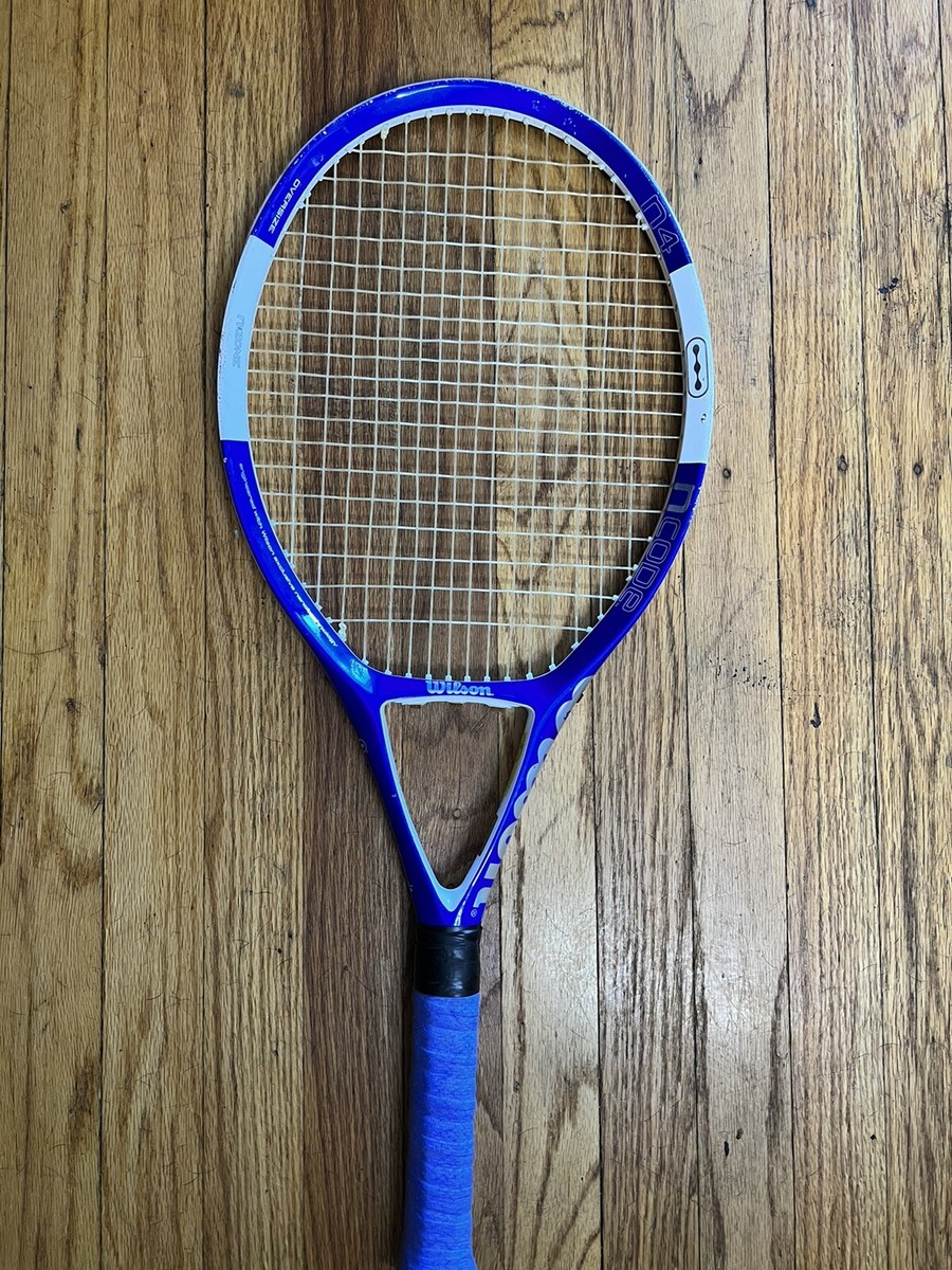 Wilson nCode n4 Tennis Racquet 4 1/2 Grip w Pro Overwrap 111 Wilson nCode n4 Tennis Racquet 4 1/2 Grip w Pro Overwrap 111