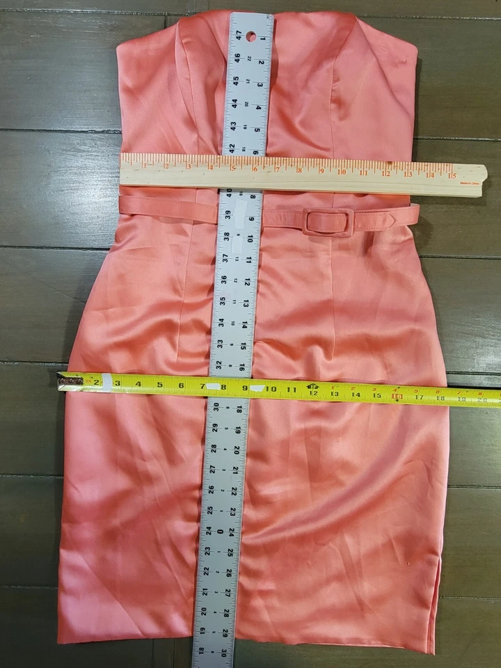 Vestido rosa sin tirantes After Six para mujer talla 4 Foto 2 de 4