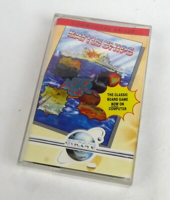 Commodore 64 C64 Spiel -- BATTLE SHIPS (Encore/Elite) -- Tape