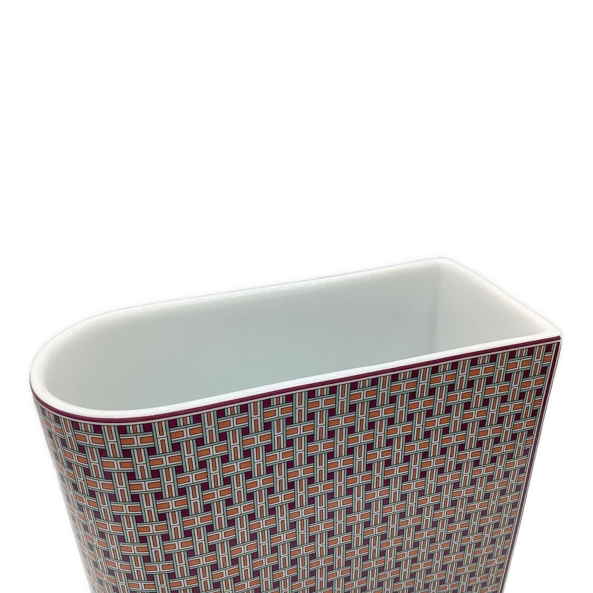 HERMES Flower Vase TIE SET 040154P USED from Japan FedEx DHL