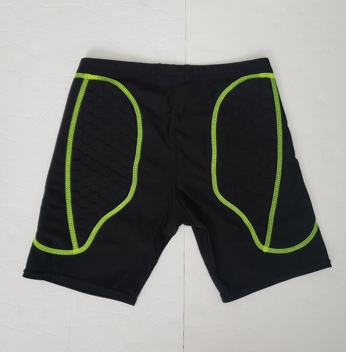 Pantalones Cortos de Ciclismo McDavid Acolchados M Negro Verde Neón Ropa Activa Deportiva *Hechos en EE. UU. - Imagen 2 de 7