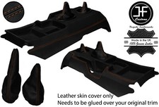 BRAUN NAHT MITTELKONSOLE LEDERBEZUG+SCHALTTASCHEN F?R MERCEDES G WAGON W460