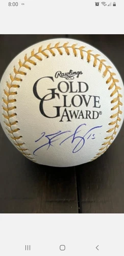 KYLE SEAGER AUTOGRAPHED GOLD GLOVE BASEBALL SEATTLE MARINERS