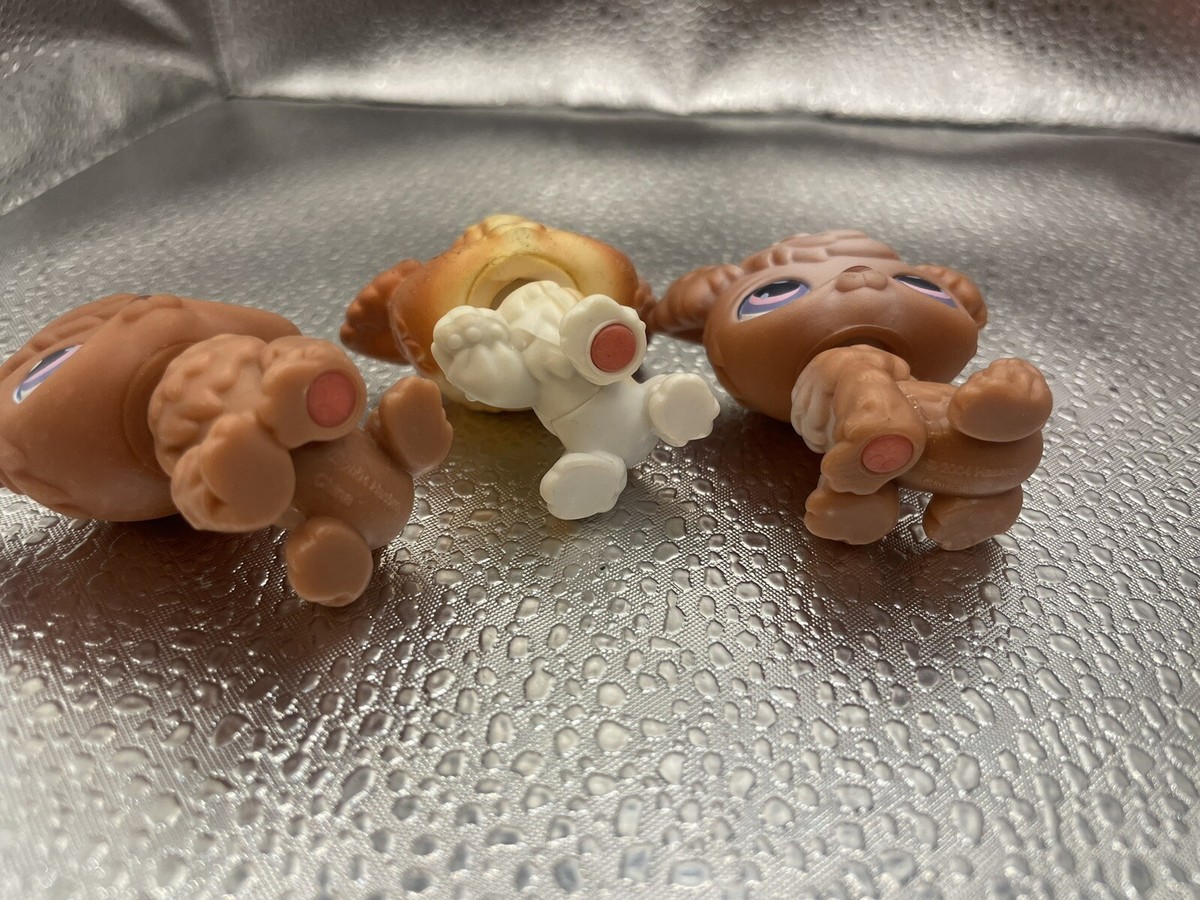 Littlest Pet Shop Poodle #37 #38 #39 Playful Puppies Poodles