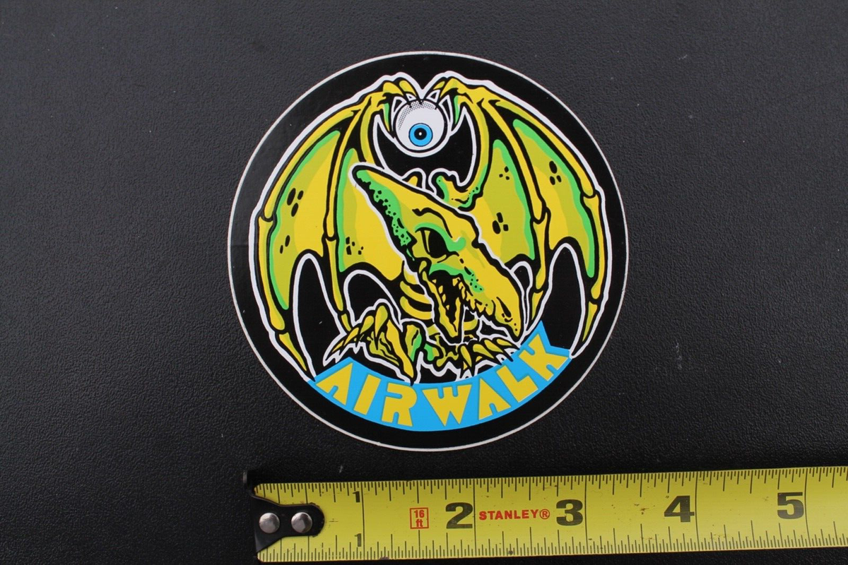 Airwalk Skateboard Shoes Dinosaur Eyeball 80s Z64C Vintage