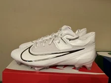 NIKE VAPOR EDGE ELITE 360 2 FOOTBALL CLEATS DA5457 100 MEN'S SZ 11.5 WHITE Rare
