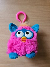 Original Hasbro Furby Anhänger Plüschtier mit Geräuschfunktion pink blau Sammler