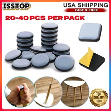 20-40Pcs Chair Leg Feet Pads Glides Sliders Furniture Table Floor Protectors Mat