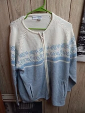 Zipup Whitefish Bay Snowflake Sweater, Men, Unisex, women, Christmas,  Holiday 