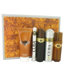Cuba Gold by Fragluxe Gift Set for Men After Shave +Body Deodorant +Shower Gel