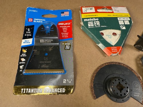 LOT OF Multi-Tool Oscillating Blades - Some New, Some Still Usable FREE SHIPPING - Picture 2 of 13