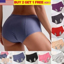 women Menstrual Period Leak Proof Pants Heavy Flow Extra Protection Plus Size