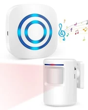 Wireless Caregiver Pager Motion Sensor Alarm Indoor Bed Alarm for Elderly Adu...