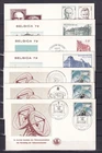 [LG80892] Belgium Nice Lot FDC First Day Covers UNG