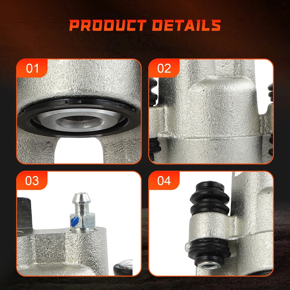 Pair Rear Disc Brake Calipers For 2001 - 2010 CHRYSLER PT CRUISER - Image 4 of 4