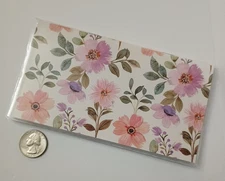 Floral 2 Year Pocket / Purse Calendar Planner 2026 - 2027  Pink & Purple