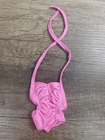 VTG 1982 Barbie Doll Twirly Curls Pink Bathing Suit Swimsuit Z13