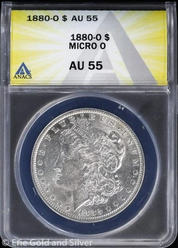 1880-O $1 Morgan Silver Dollar ANACS AU 55 | Micro O