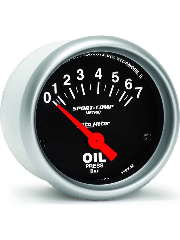 Auto Meter 2-1/16 Oil Pressure, 0-7 Bar, Air-Core, Sport-Comp (3327-M) - Image 3 of 4
