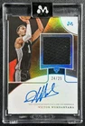 VICTOR WEMBANYAMA 2023-24 TOPPS MERCURY ROOKIE JERSEY AUTO RELIC ORANGE RC 24/25