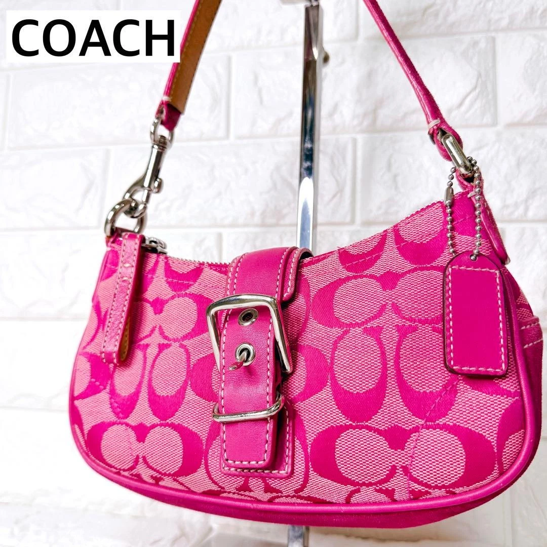 Coach Pink Suede Exterior Bags & Handbags for Women | eBay
