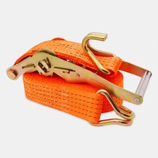 Heavy Duty DIY Ratchet Tie Down 50mm Set 10m For Van Trailer Cargo Motorcycle UK