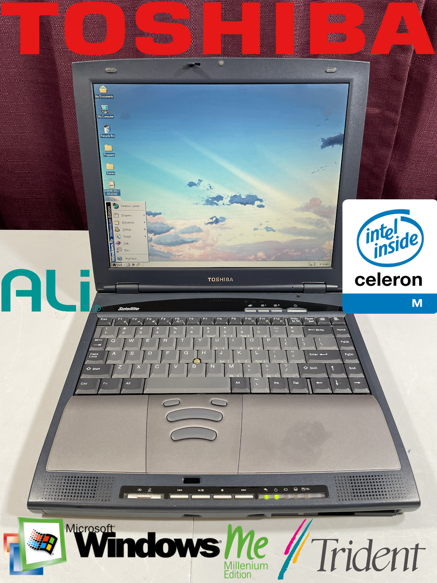 RESTORED Toshiba Satellite Windows Millennium ME Vintage Retro