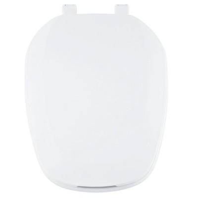 Centoco Eljer Emblem Elongated Toilet Seat with Square Front, Closed Front wi...