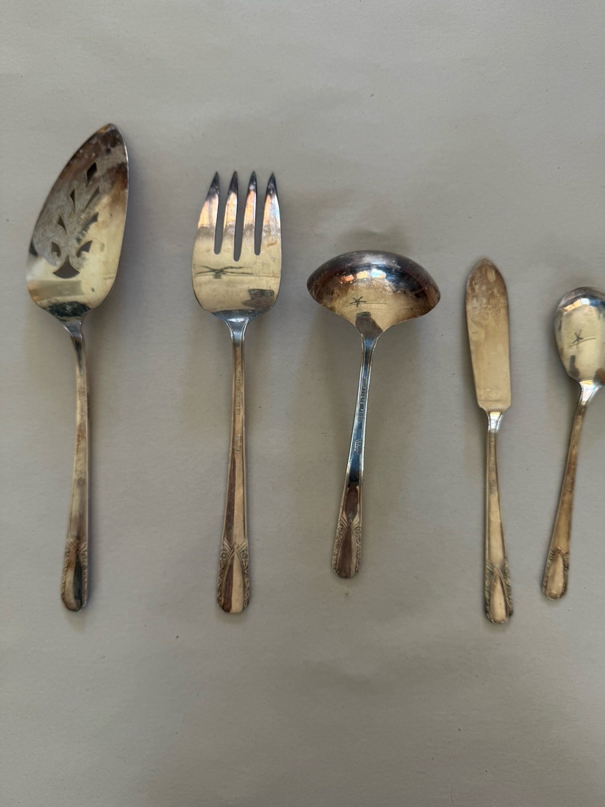 Silverplate 5 Serving Pieces Talisman Wm Rogers