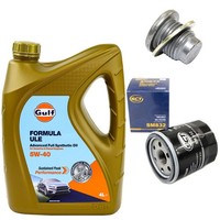 MotoröL Filter Set 5W-40 4 Liter + ÖLablassschraube FüR Renault Clio III Wind