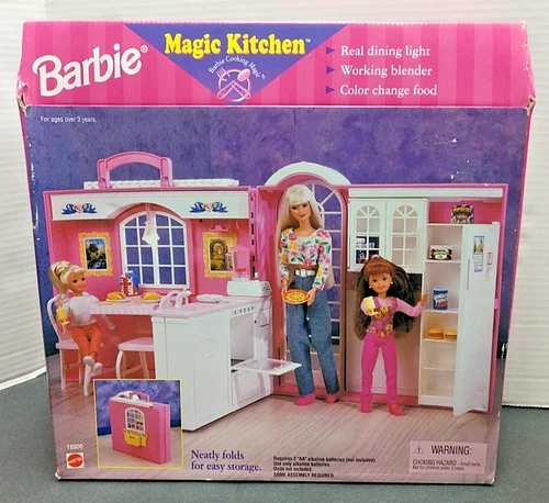 1998 Mattel Barbie Magic Kitchen Playset Light Up #18900 NRFB